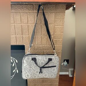 thirty one Floral Quilted Shoulder Bag - Gray
